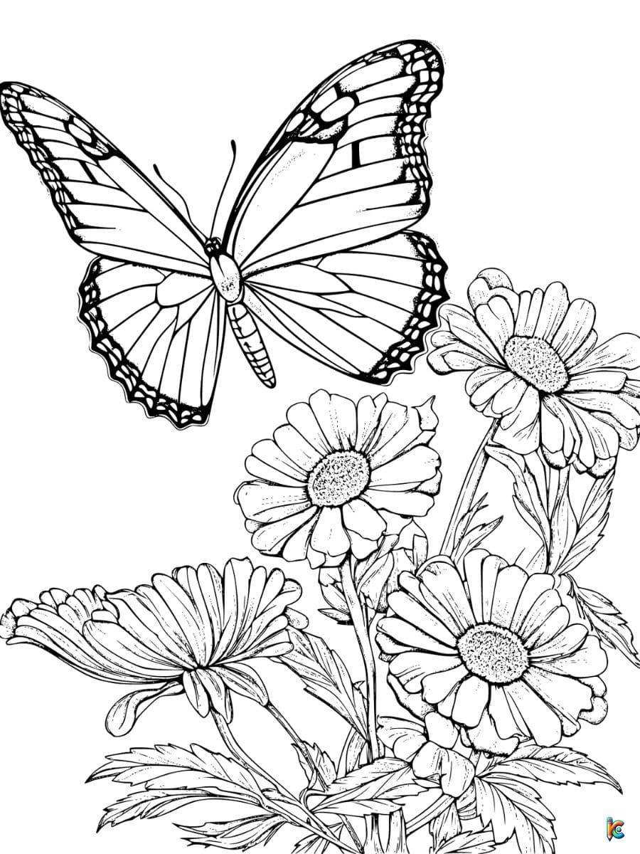 Butterfly coloring pages â
