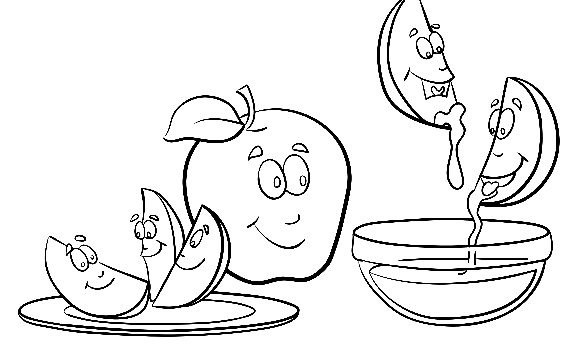 Rosh hashanah coloring pages printable for free download