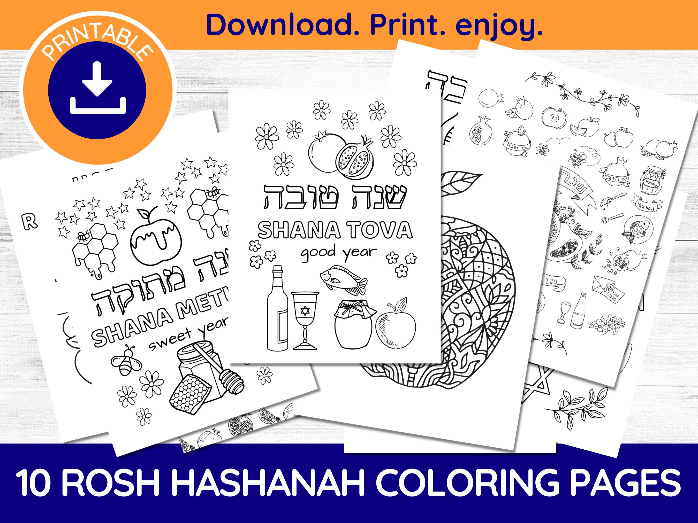 Printable rosh hashanah coloring pages for kids rosh hashanah activities rosh hashanah printable rosh hashanah kid rosh hashanah game