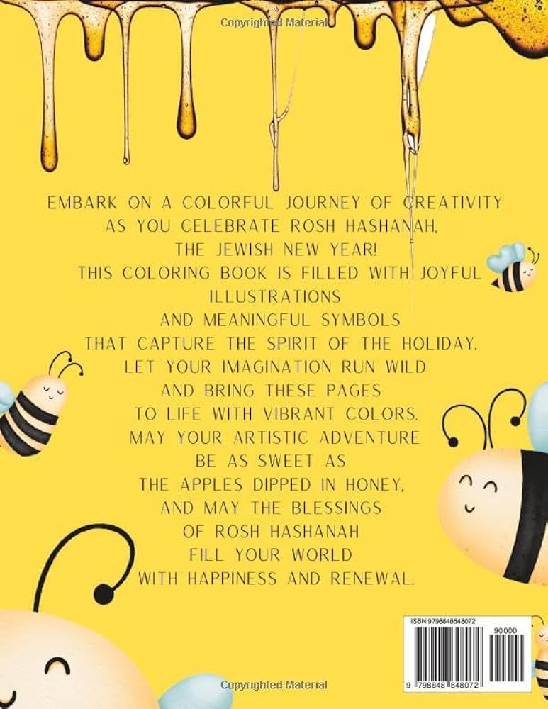 Rosh hashanah activity book for kids