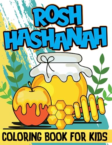 Rosh hashanah coloring book for kids perfect rosh hashanah and yom kippur gift for kids ages