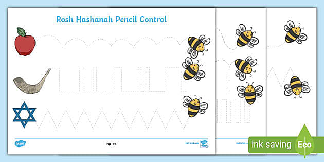 Rosh hashanah louring pages teacher made