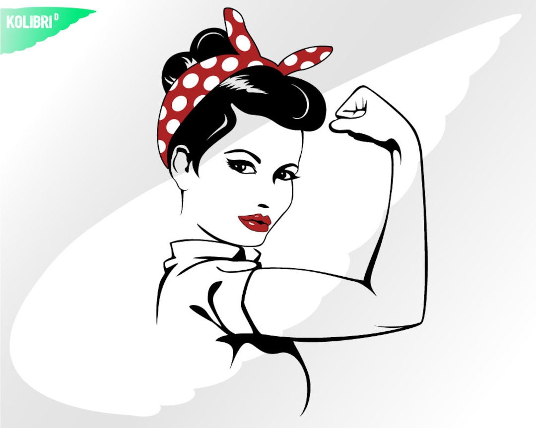 Rosie svg rosie the riveter svg rosie clipart bandana svg rosie the riveter clipart woman svg eps png dxf pdf svg for cricut download now