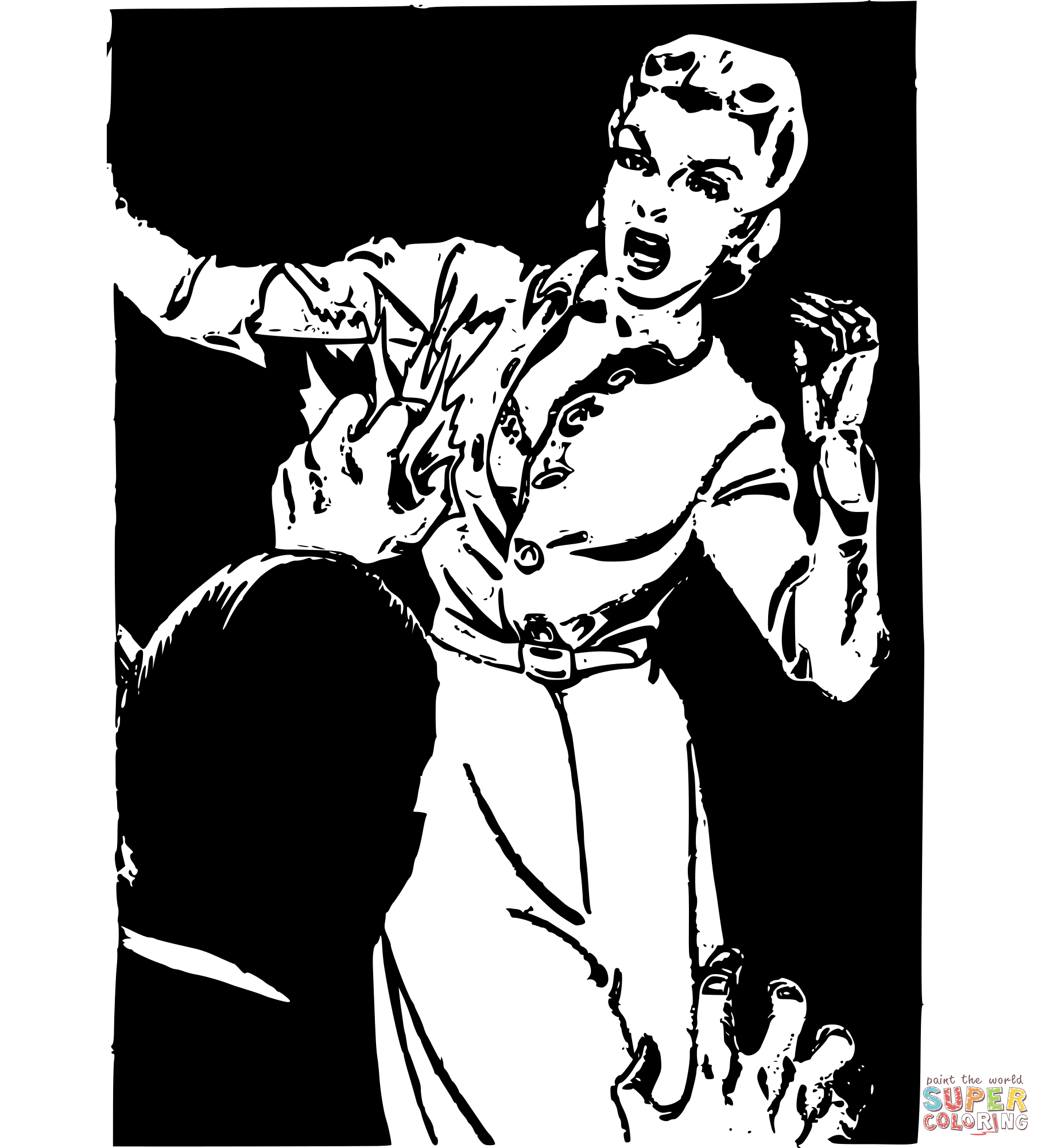 Vintage murder coloring page free printable coloring pages