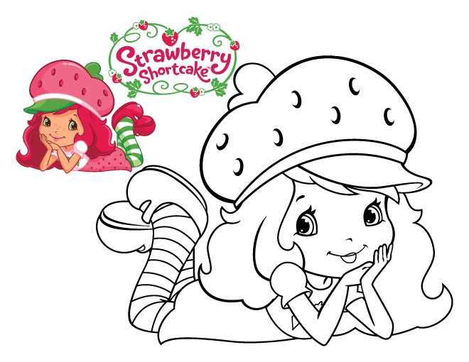 Rosita fresita y sus amigas nueva para colorear strawberry shortcake coloring pages coloring pages fruit coloring pages