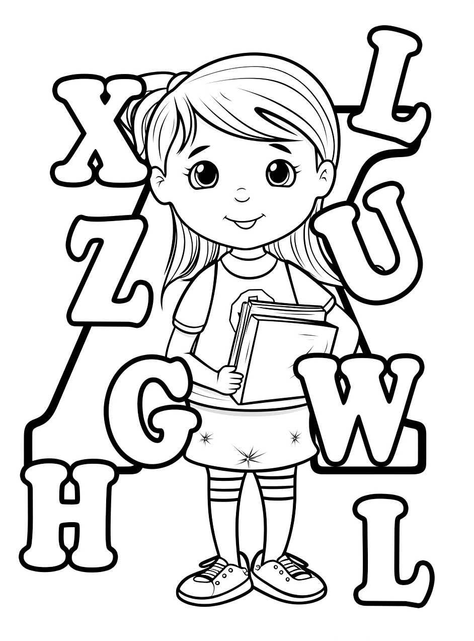 Alphabet coloring pages by coloringpageswk on