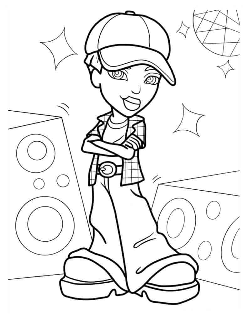 Bratz coloring pages by coloringpageswk on