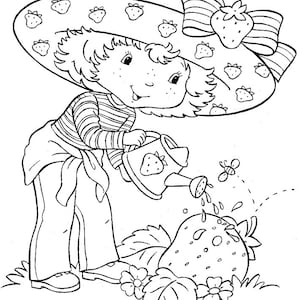 Strawberry shortcake coloring book