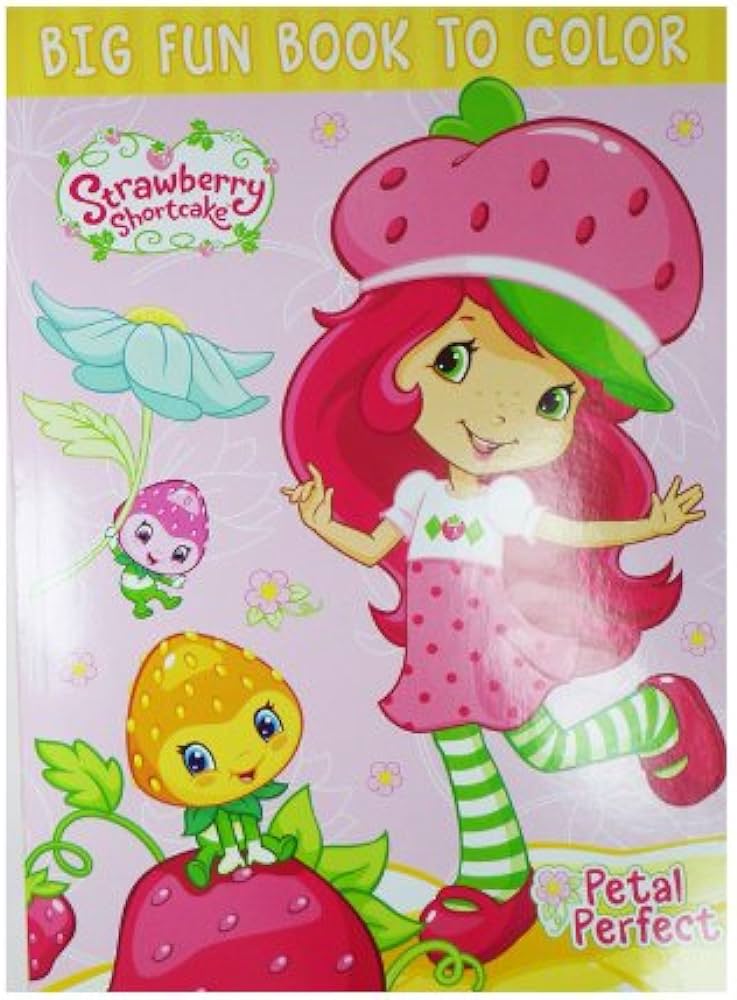 American greetings petal strawberry shortcake rosita frita frutillita tarta de fra big fun book to color coloring book juguet y juegos