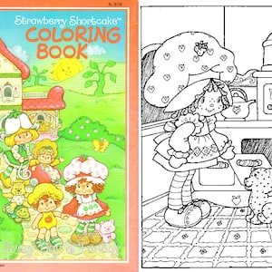 Strawberry shortcake coloring book