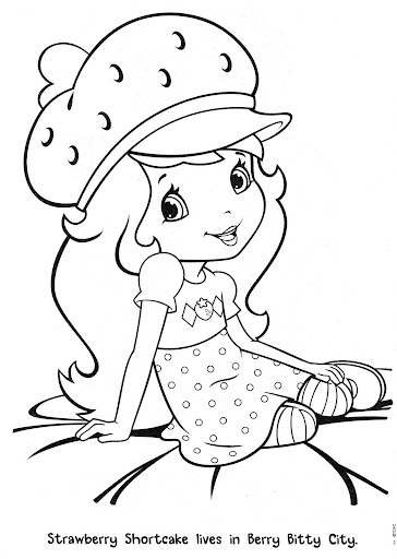 Coloring pages strawberry shortcake free printables pages