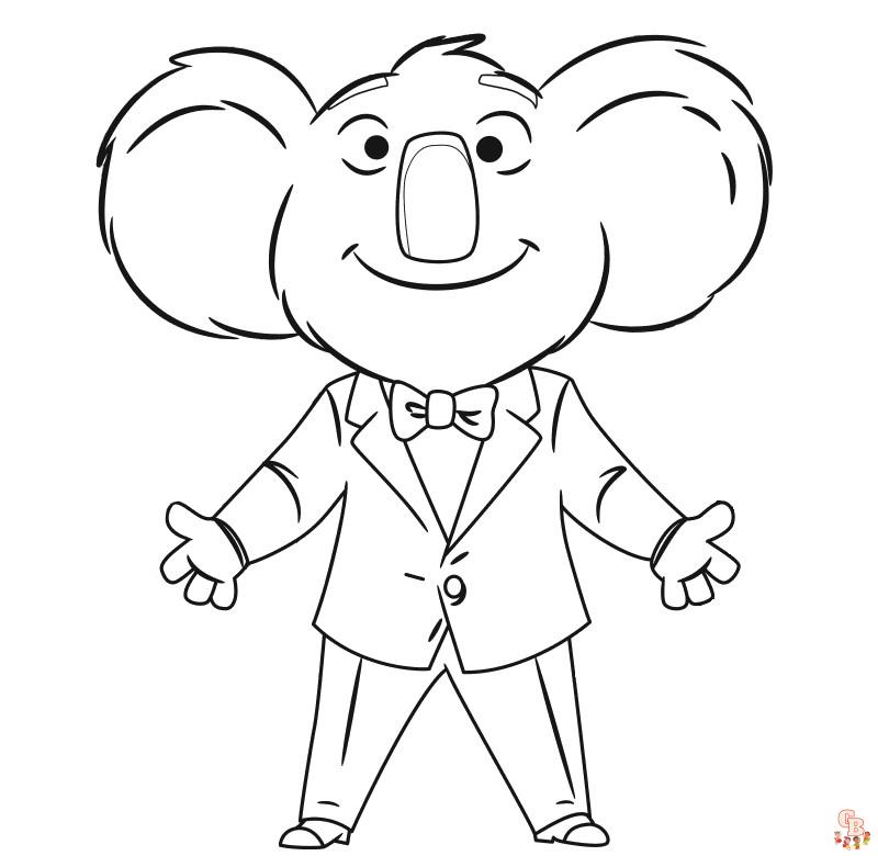 Sing coloring pages