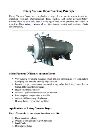 Rotary vacuum dryer by soumya singh