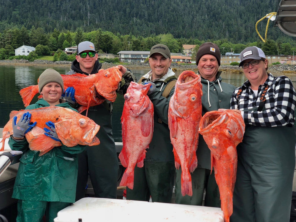 Shortraker rockfish alaska deep sea fishing