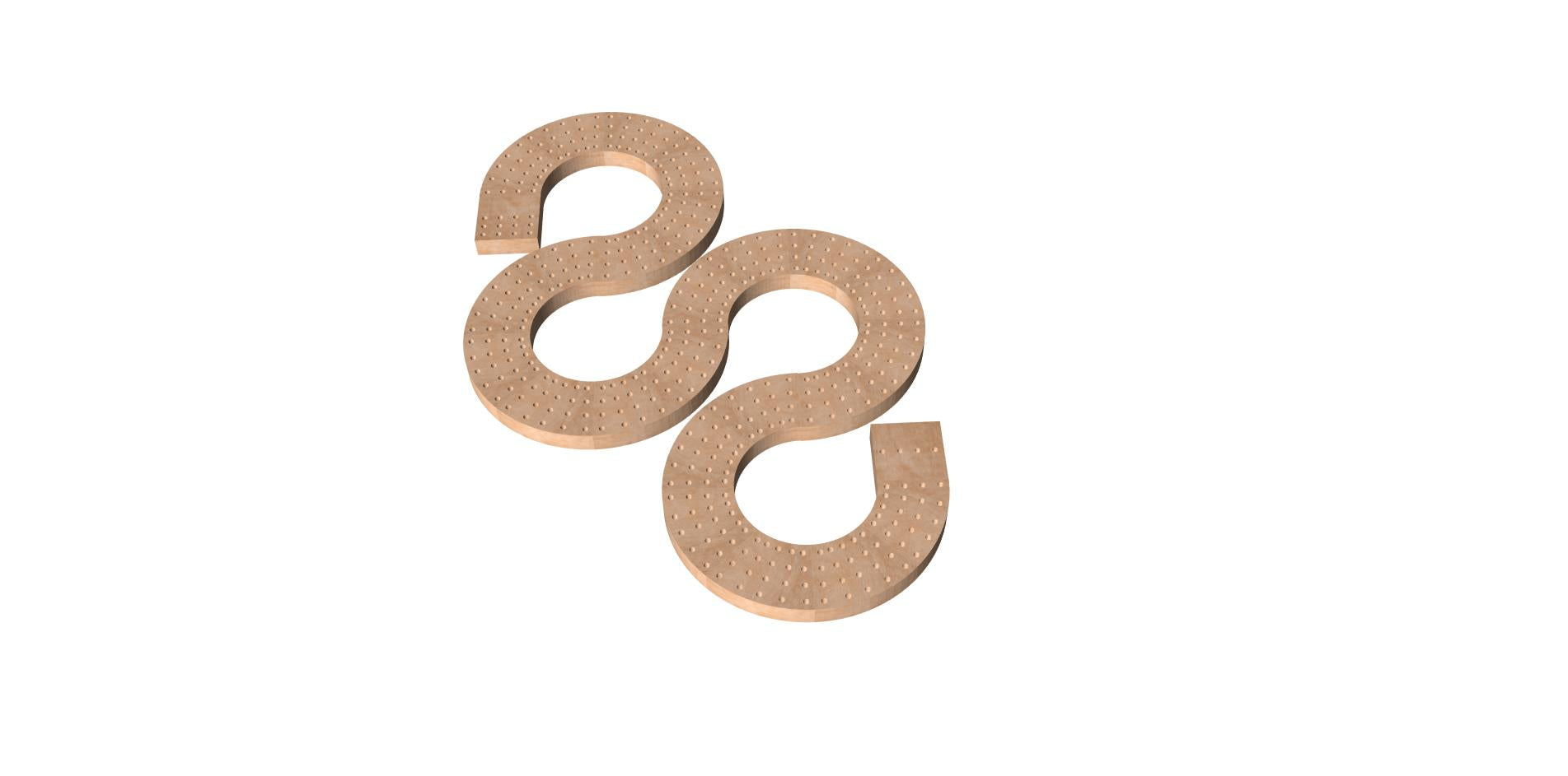 Serpent round short â custom crib boards