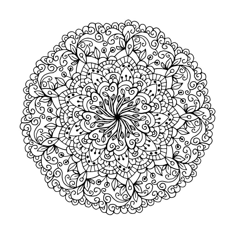 Mandalas for coloring book decorative round ornaments unusual flower shape oriental anti