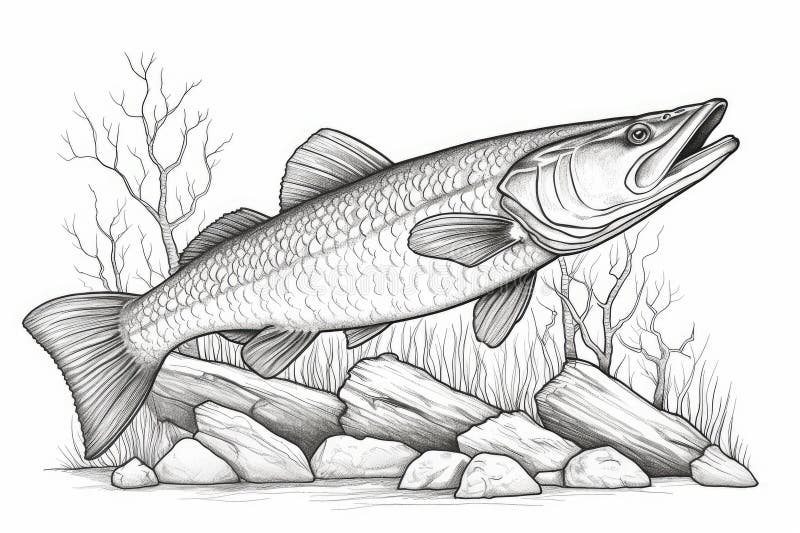 Coloring fish stock photos