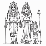 Egyptian coloring pages