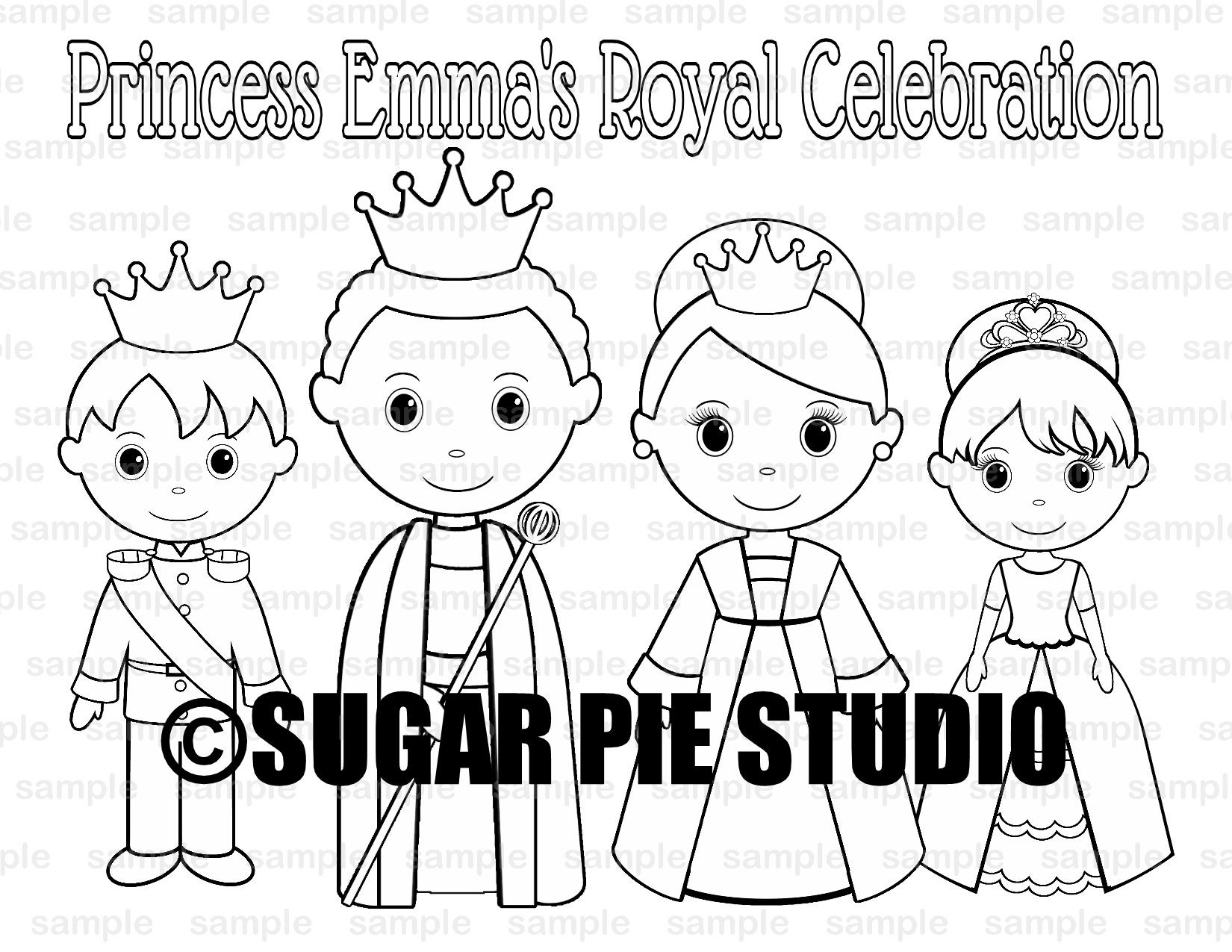 Royal coloring pages
