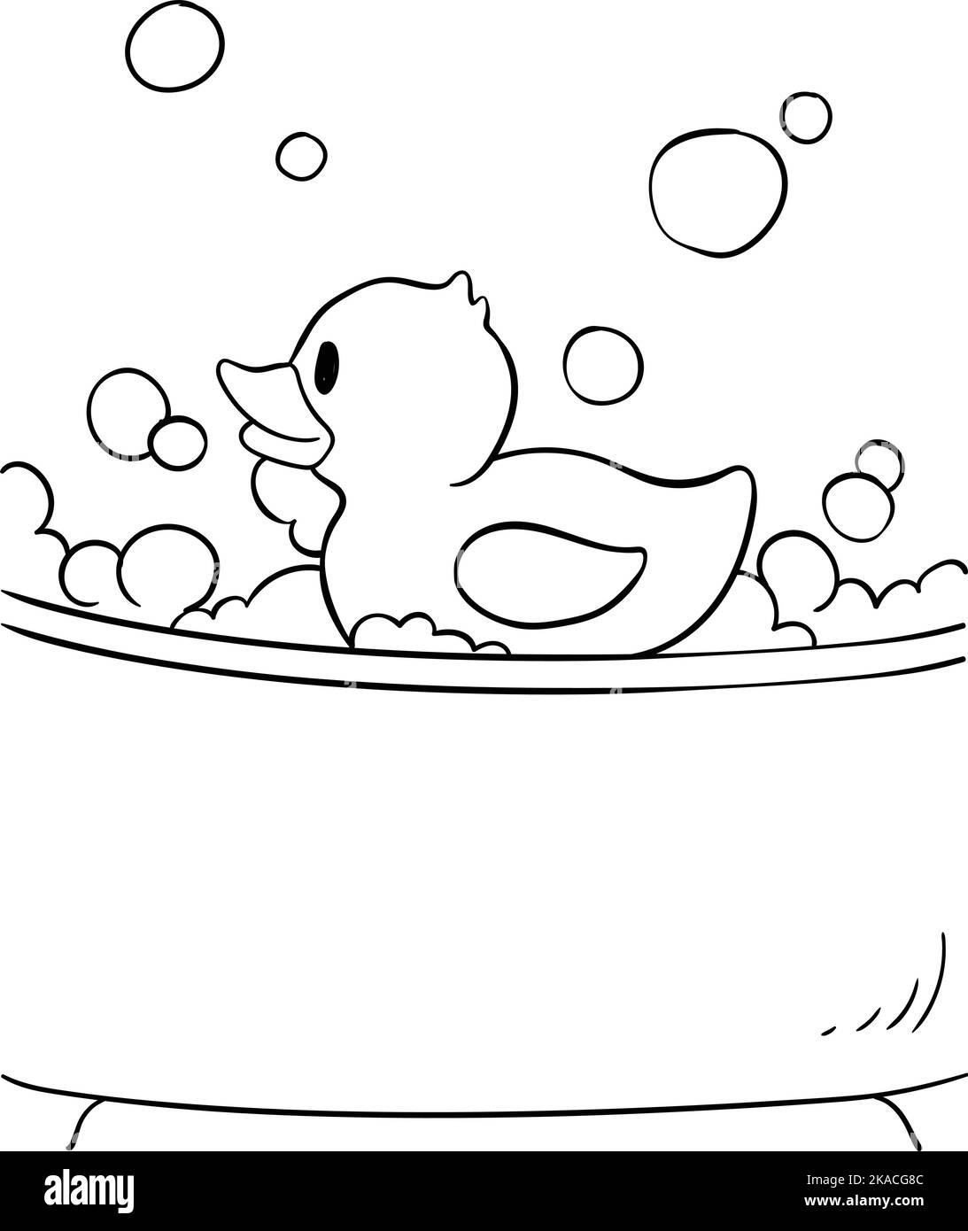 Rubber duck bath black and white stock photos images