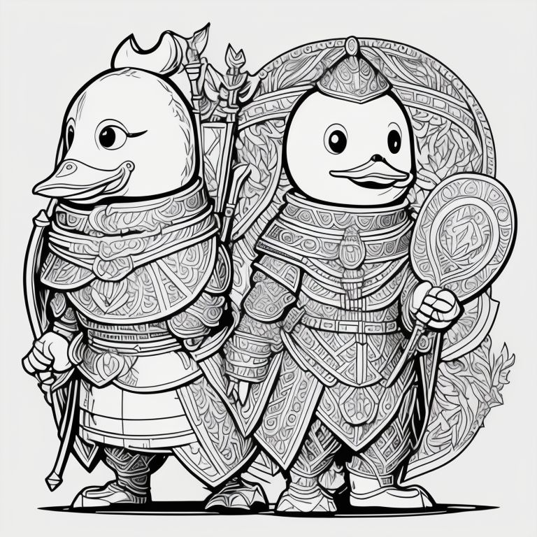 Mshare adorable rubber duck medieval knight