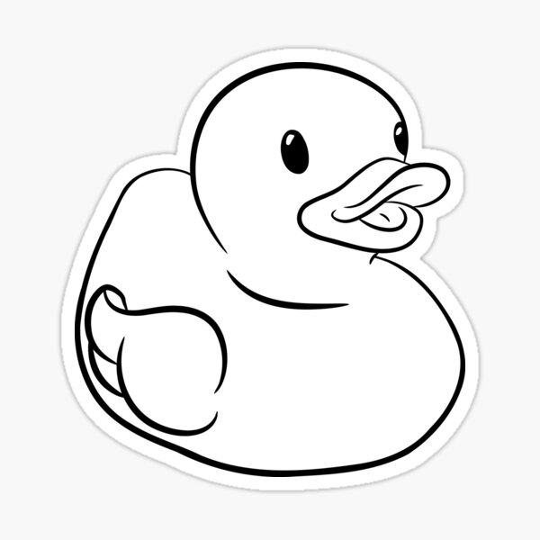 Rubber duck sticker by loriani