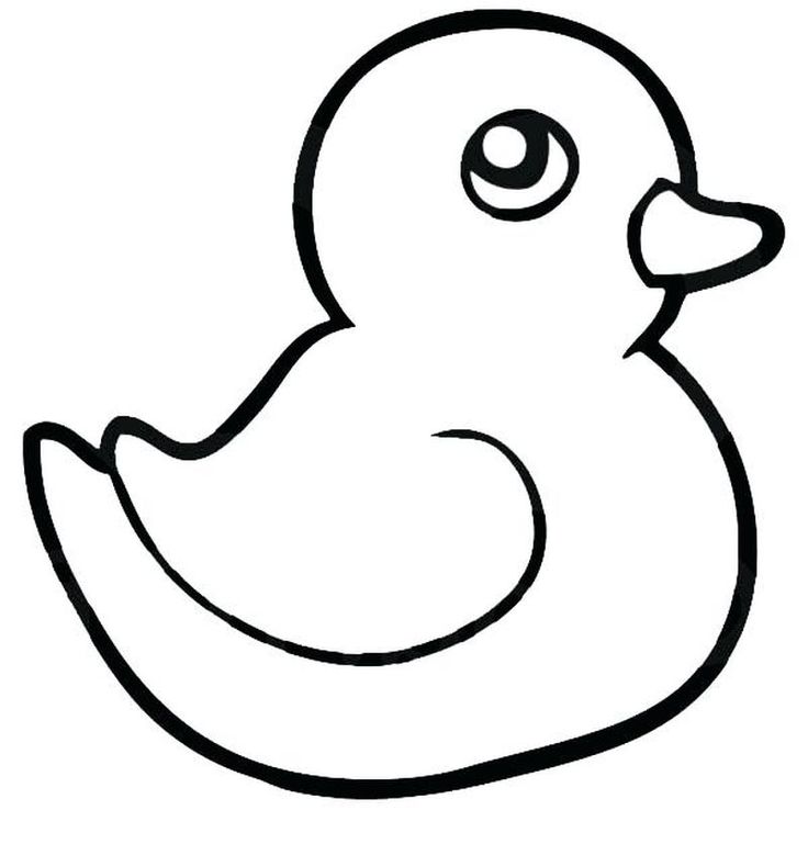 Cute duck coloring pages pdf