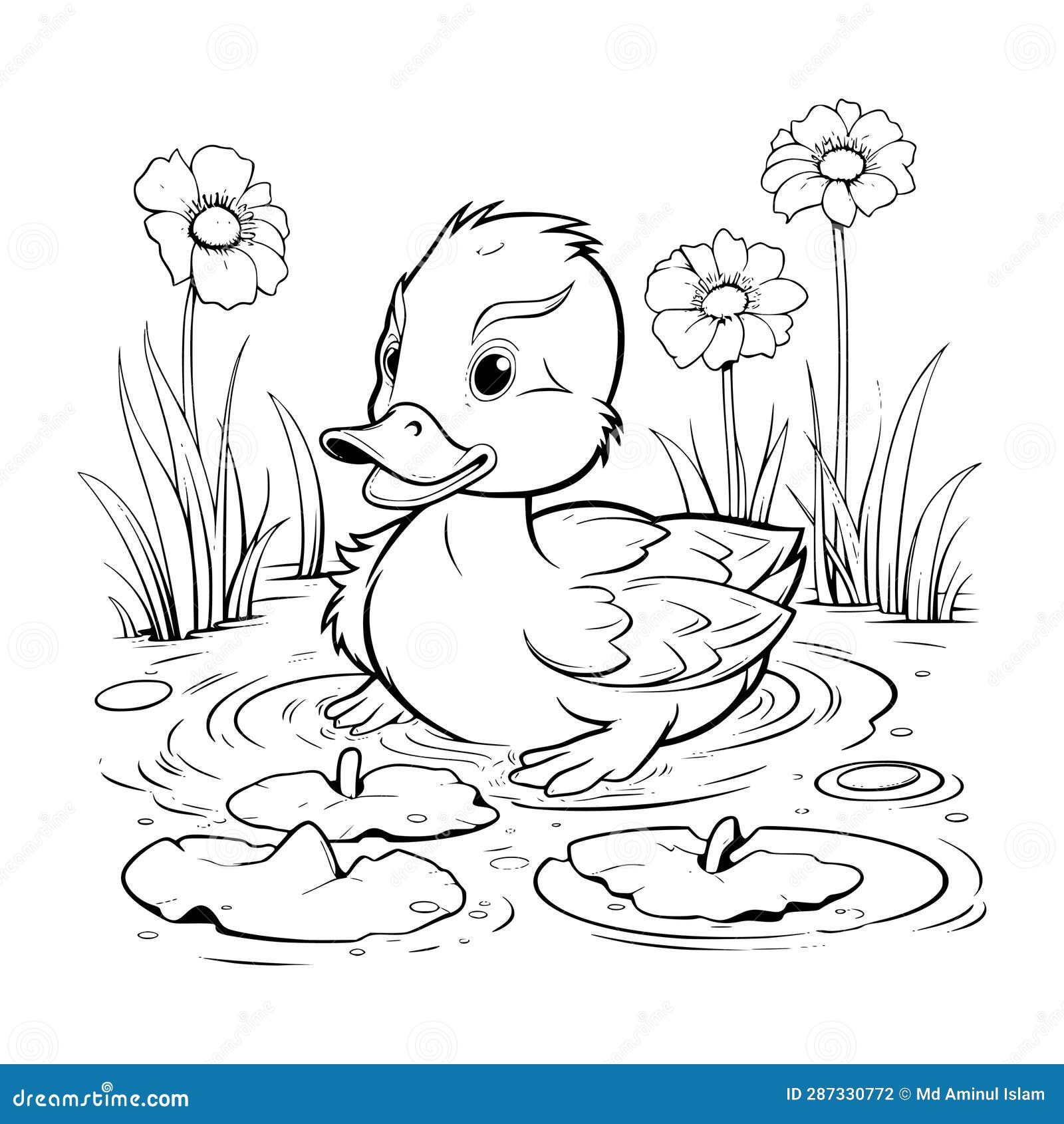 Duck colouring pages stock illustrations â duck colouring pages stock illustrations vectors clipart