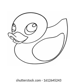 Duck colouring page royalty