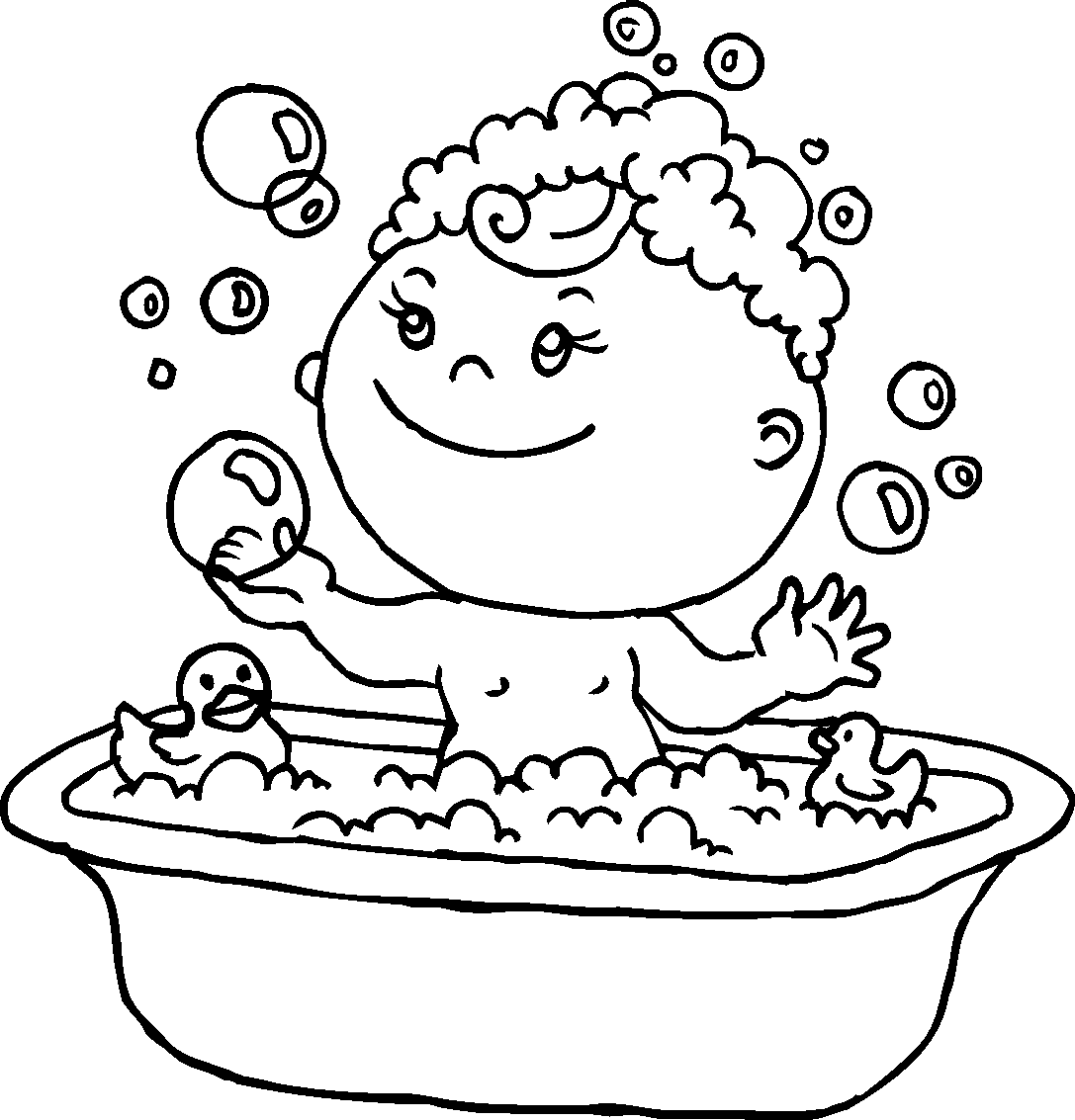 Rubber duck coloring pages