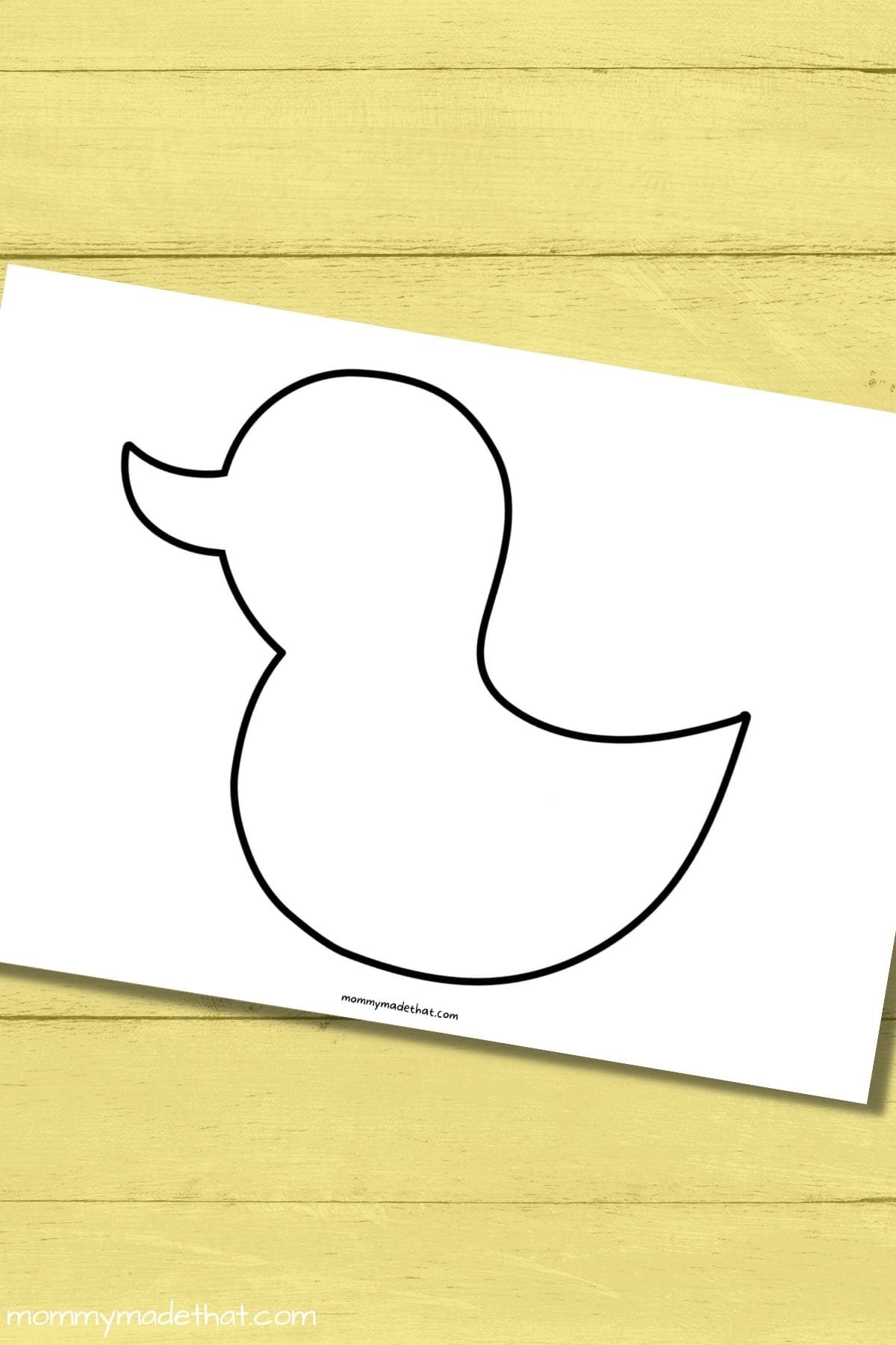 Free printable duck templates for ducky crafts and fun