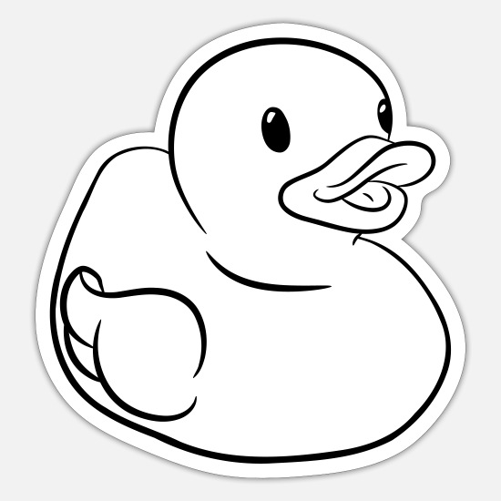 Rubber duck sticker