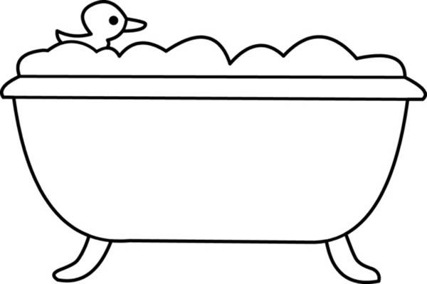 Rubber duck coloring pages
