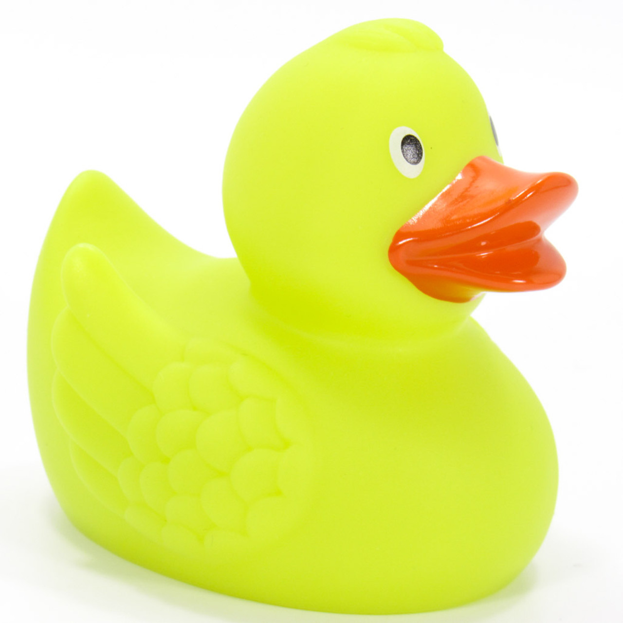 Uv color changing neon yellow rubber duck ducks in the window