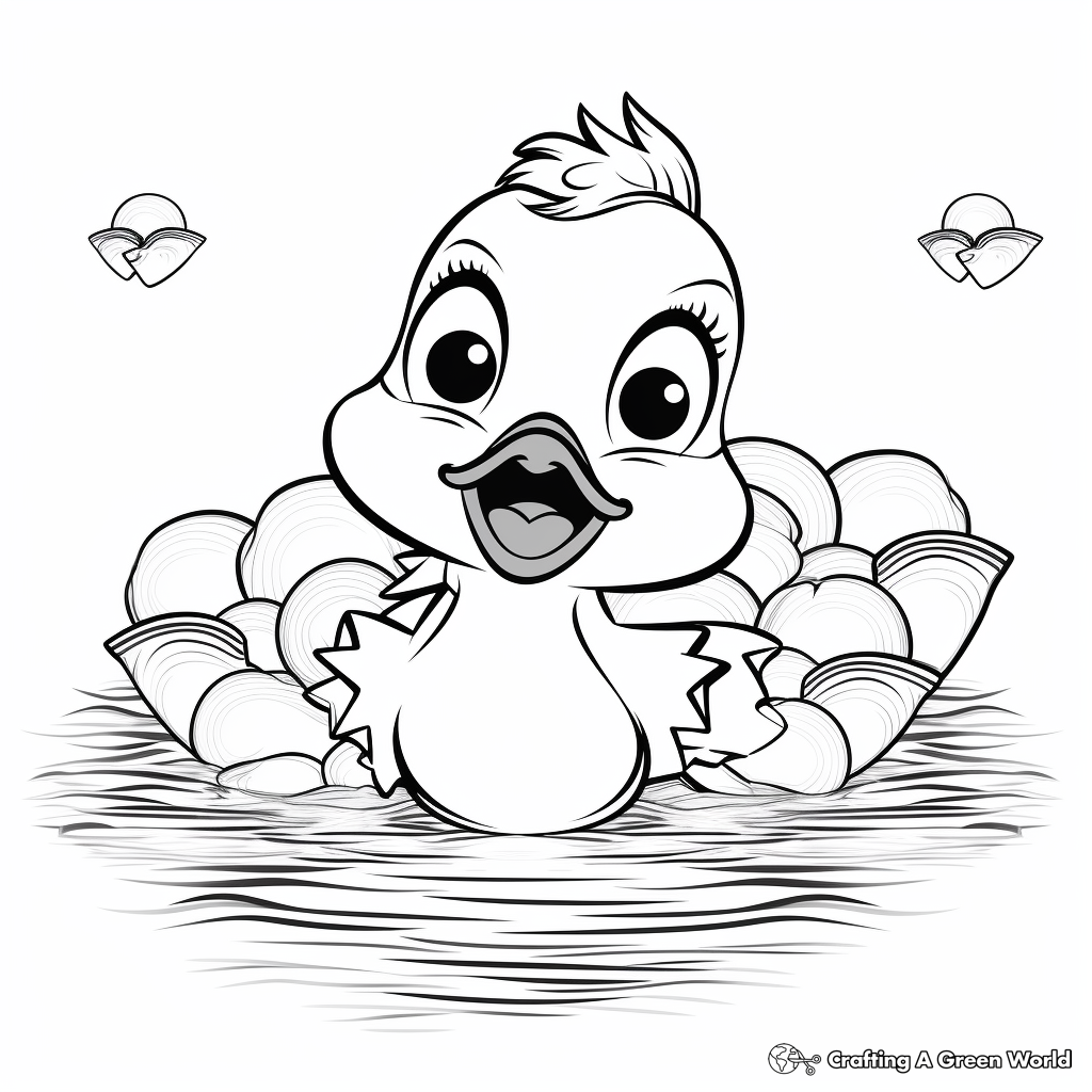 Rubber duck coloring pages