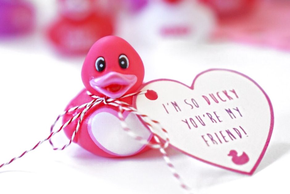 Rubber ducky valentines for daycare â u ready teddy