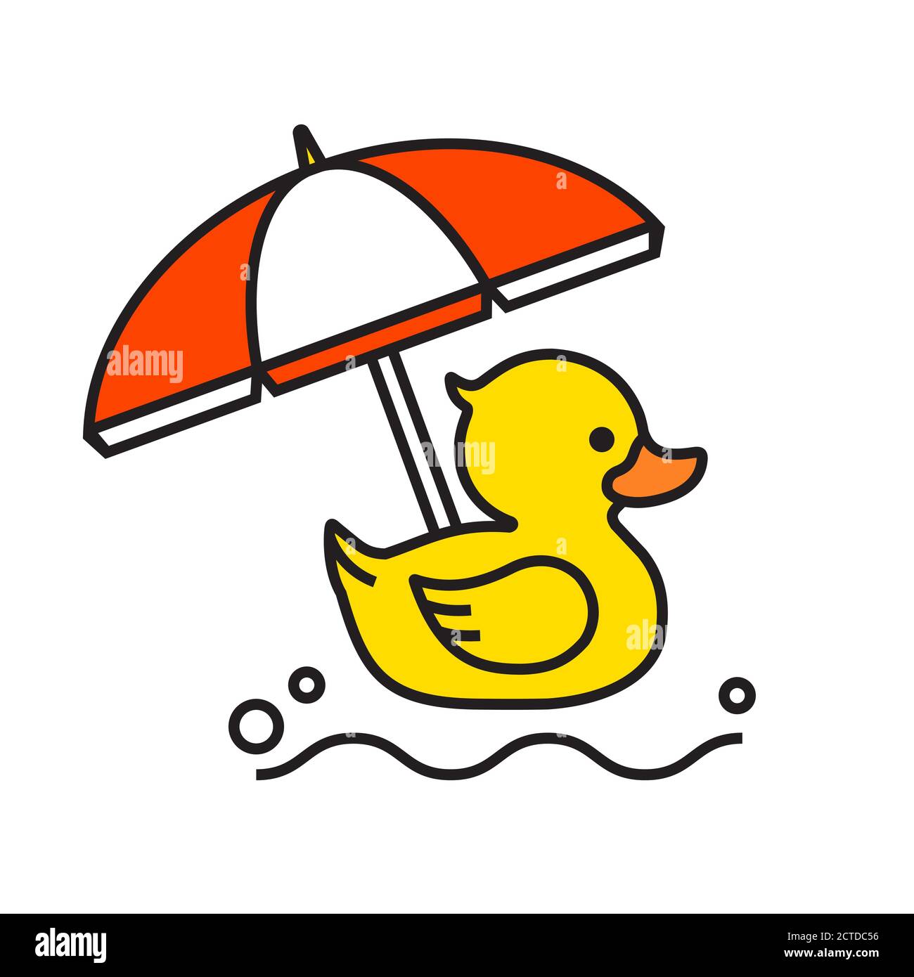 Duck umbrella stock vector images