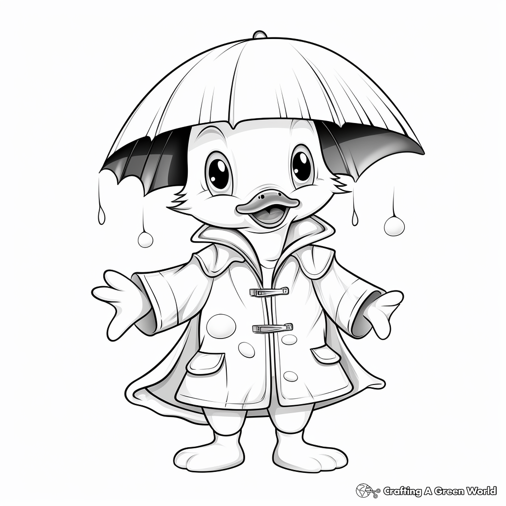 Raincoat coloring pages