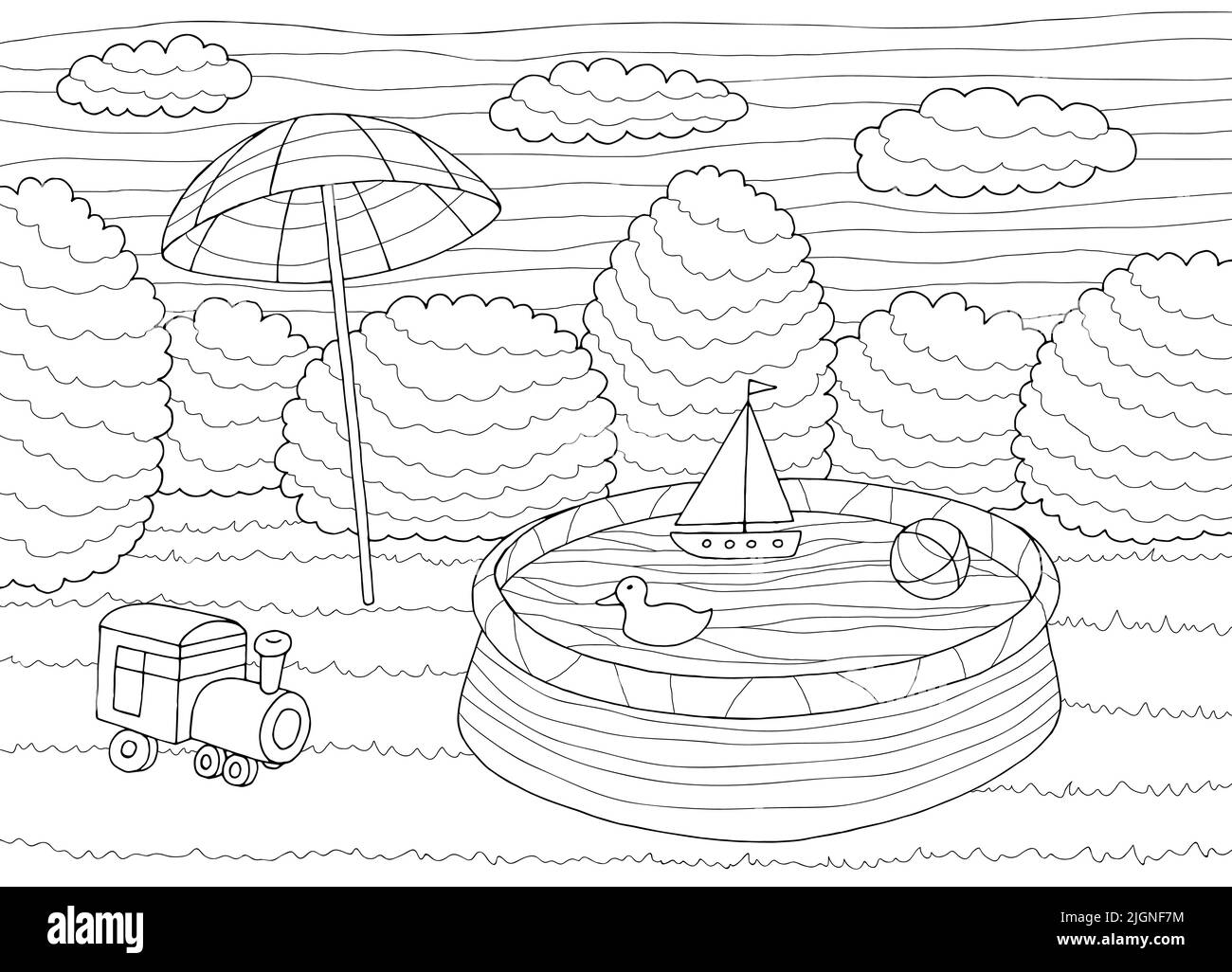 Duck umbrella stock vector images