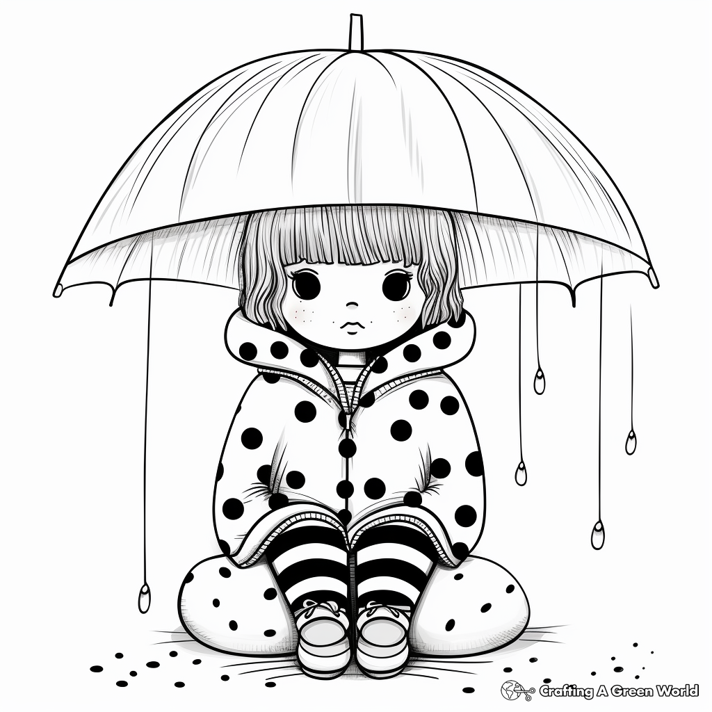 Raincoat coloring pages
