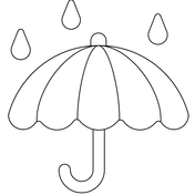 A duck is walking in the fall rain with umbrella coloring page free printable coloring pages