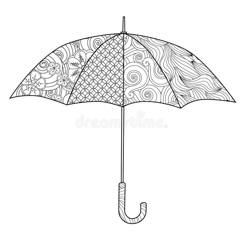 Umbrella coloring page stock illustrations â umbrella coloring page stock illustrations vectors clipart