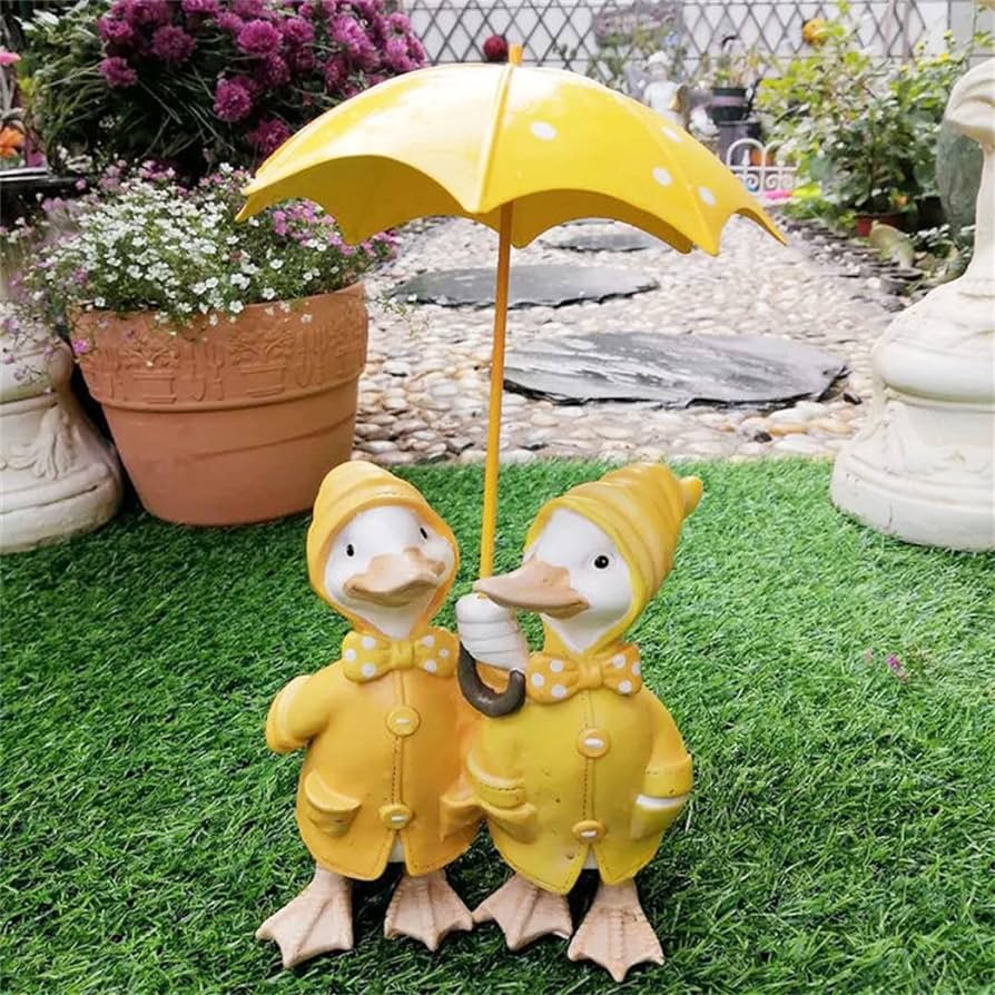 Elovan decorative home decorations garden living room entrance umbrella duck animal ornament garden handicraft small ornamenta everything else
