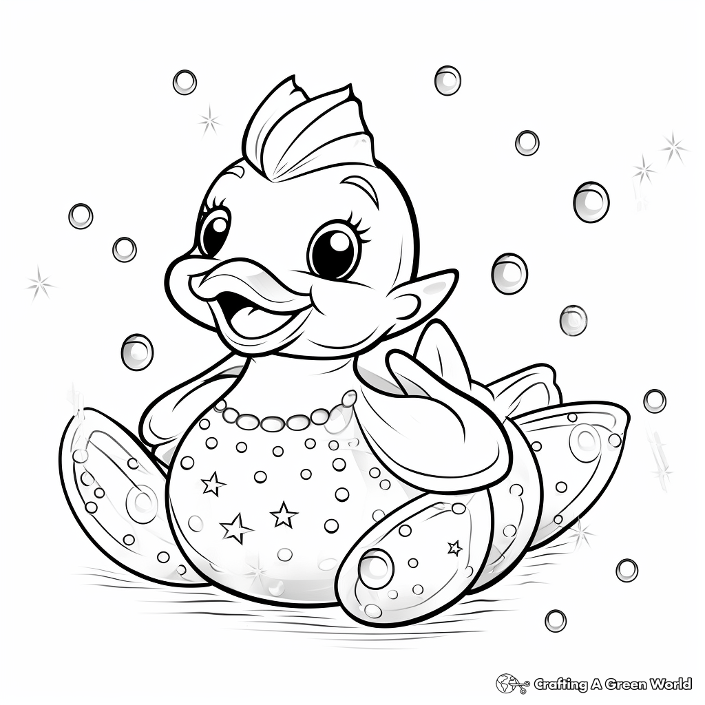 Rubber duck coloring pages