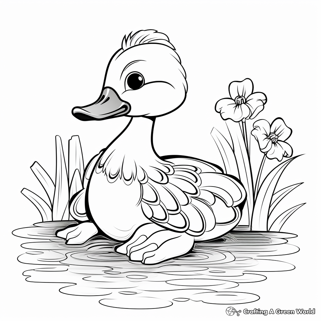 Rubber duck coloring pages