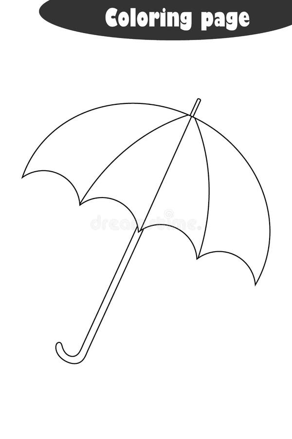 Umbrella coloring page stock illustrations â umbrella coloring page stock illustrations vectors clipart