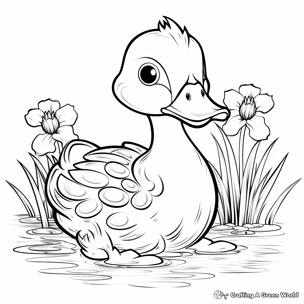 Rubber duck coloring pages