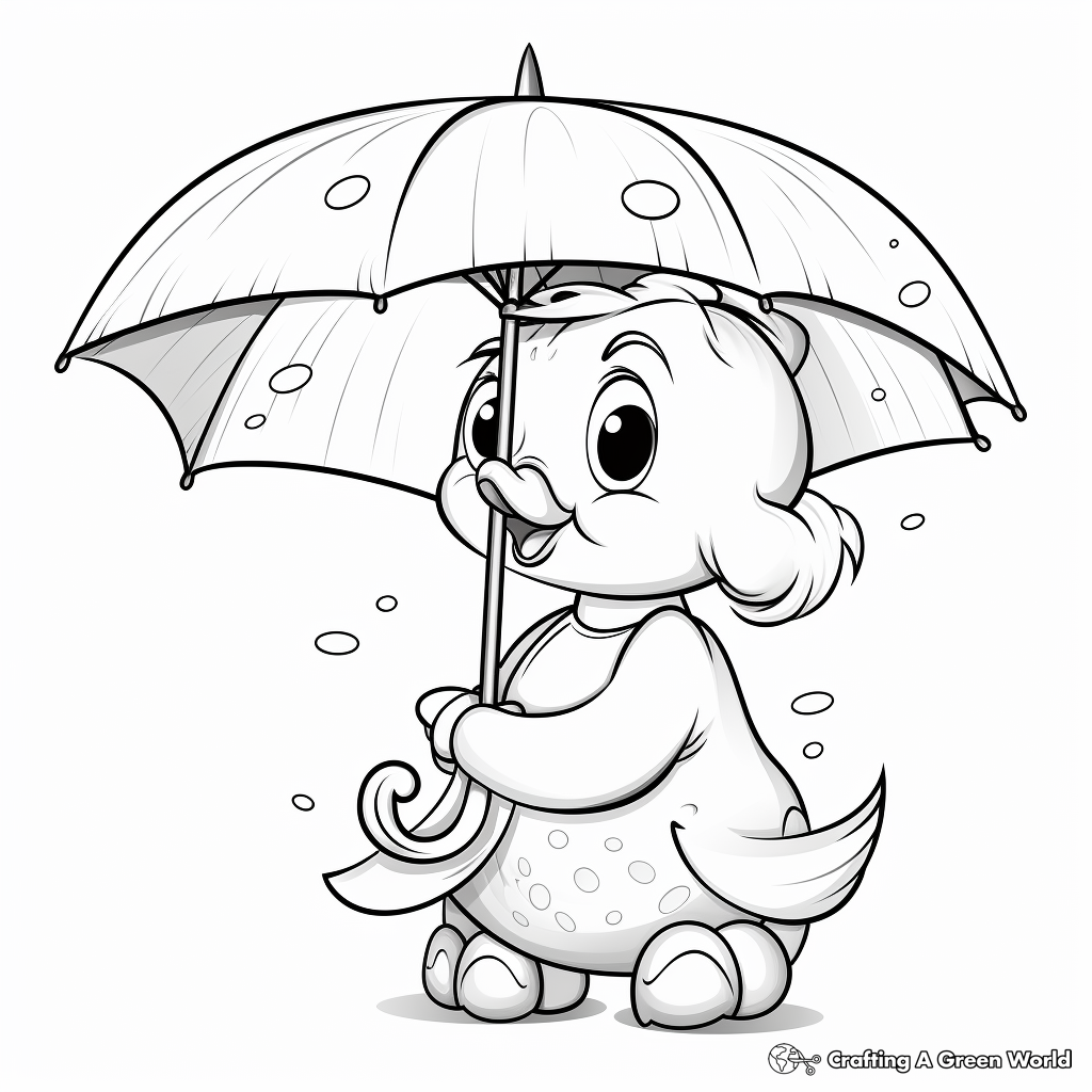 Yellow duck coloring pages