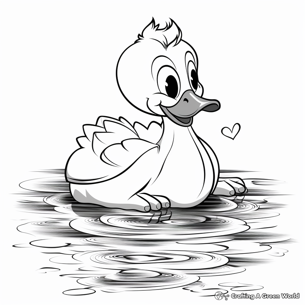 Rubber duck coloring pages