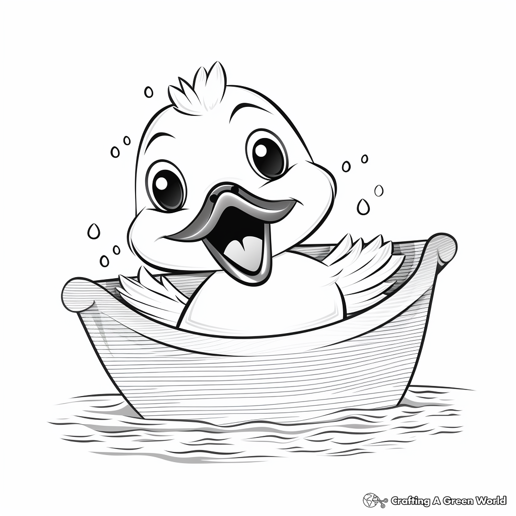 Rubber duck coloring pages